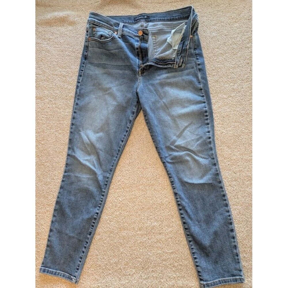 Anthropologie 12/31 Level 99 High Rise Skinny Jeans Nostalgic blue Wash 1412109
